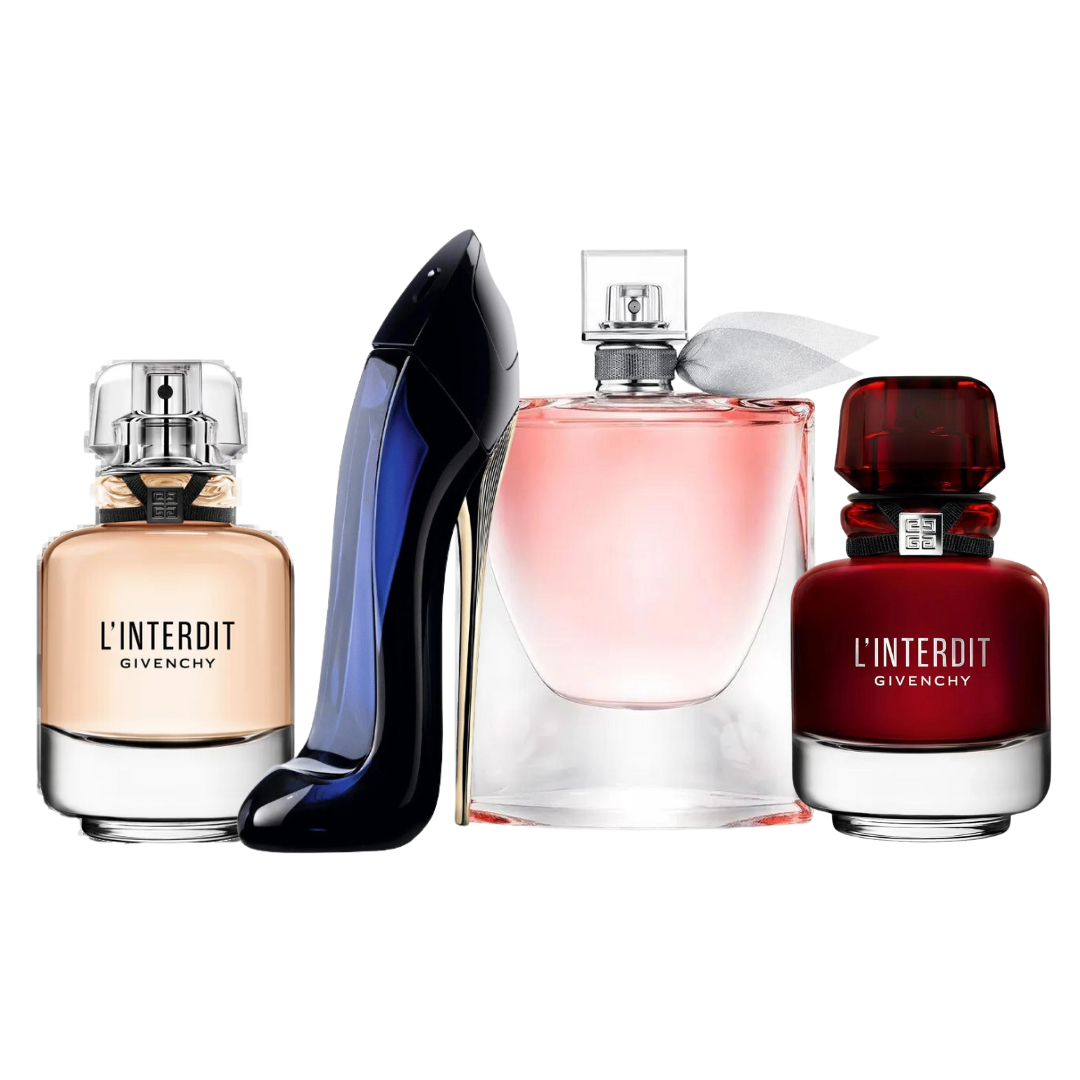 4 Parfums - L'Interdit, L'Interdit Rouge, Good Girl, La Vie Est Belle (ACHETEZ 1, RECEVEZ 4)